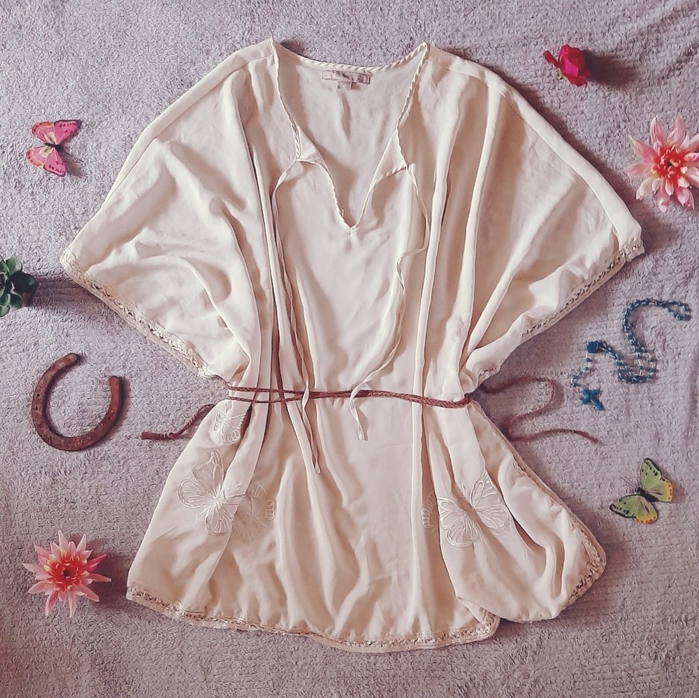 Silky Boho Butterfly Tunic